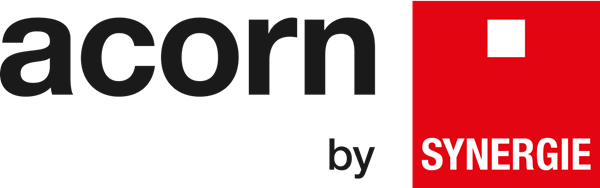 1 Acorn Synergie Logo Black and Red