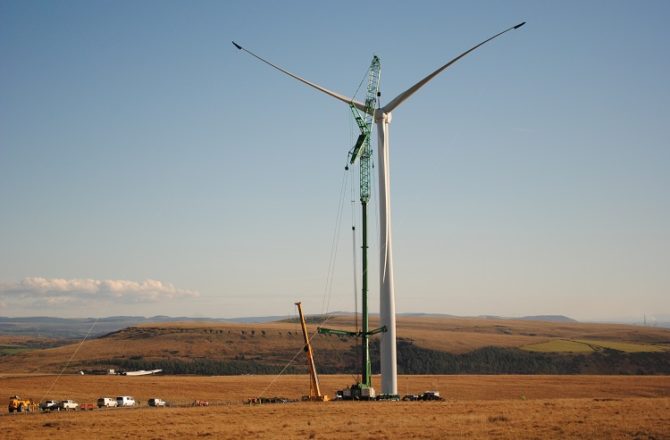 Mynydd y Gwair Wind Farm Starts Generating