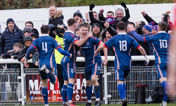 Domestic Football, Football, Welsh Cup, Bangor City 1876 v Caerau Ely, Bangor City Stadium, Bangor, Wales