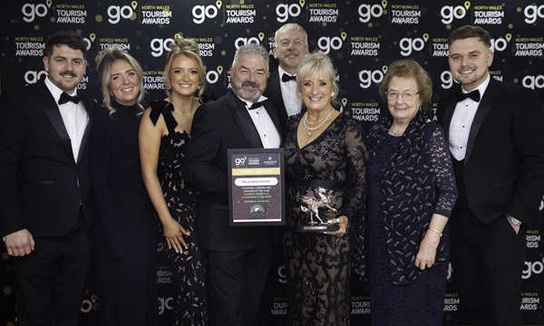 The Go North Wales Tourism Awards 2025;Glamping, Camping and Caravan site of the Year sponsored by PODS Cymru: Rhaeadr Nantcoll Waterfalls, Llanbedr, Gwynedd,