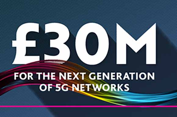 £30 Million Competition to Make UK a Pioneer in Building 5G Networks