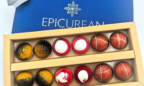 A selection of chocolates from Epicurean Chocolatiers