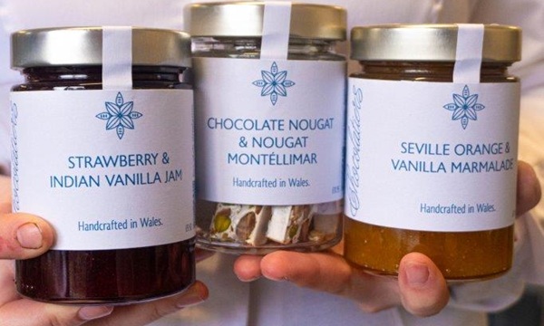 A selection of jars from Epicurean Chocolatiers
