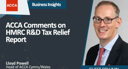ACCA Comments on HMRC R&D Tax Relief Report