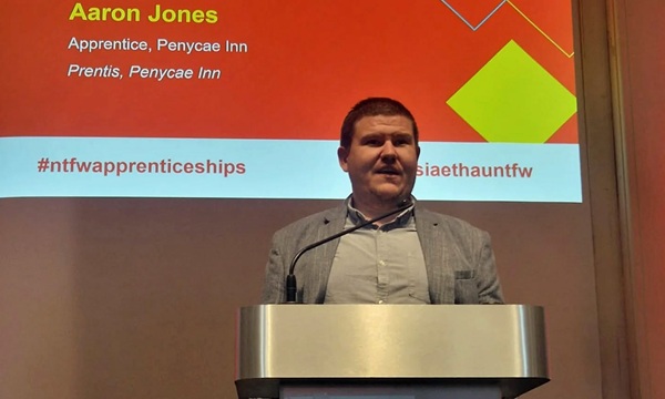 Aaron Jones speaking