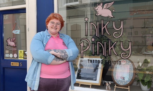 Aberystwyth-based tattoo artist Claire Hennessy opened Inky Pinky Tattoo Studio in March 2025