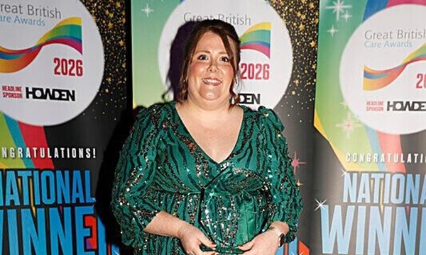 Aimee Green won the Workforce Development Award (Image credit - Tony Attille and Great British Care Awards)