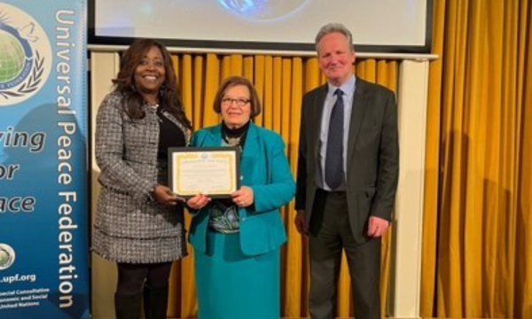 Inspirational Diversity Advisor given Ambassador for Peace Award