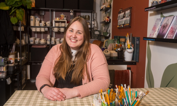 Bethan Davies, owner of the craft and well-being business Joy House Creations