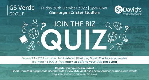 GS Verde Group Partner with St David’s Hospice Care to Launch the ‘Biz Quiz’