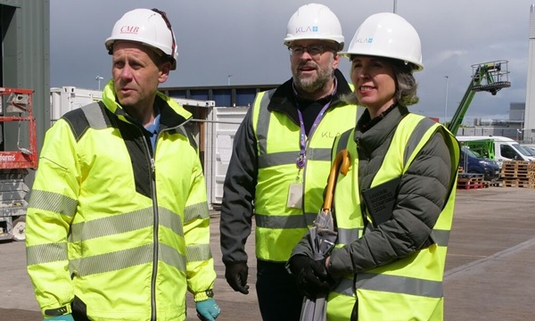 CBI CEO Rain Newton-Smith visit to KLA in Newsport 