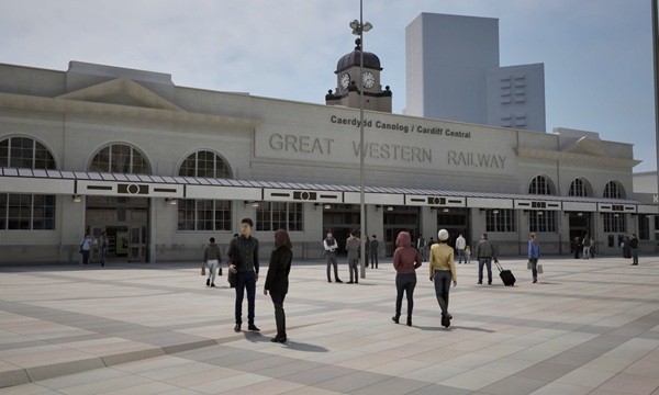 cardiff central station