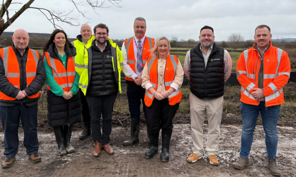 Cabinet Secretary for Economy, Energy and Planning, Rebecca Evans, at the Wrexham 1M site_cropped