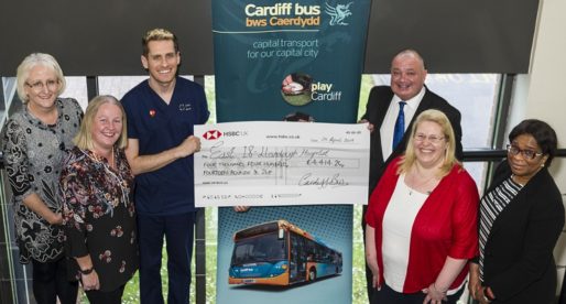 Cardiff Bus Donates Over £4,000 to Llandough Hospital