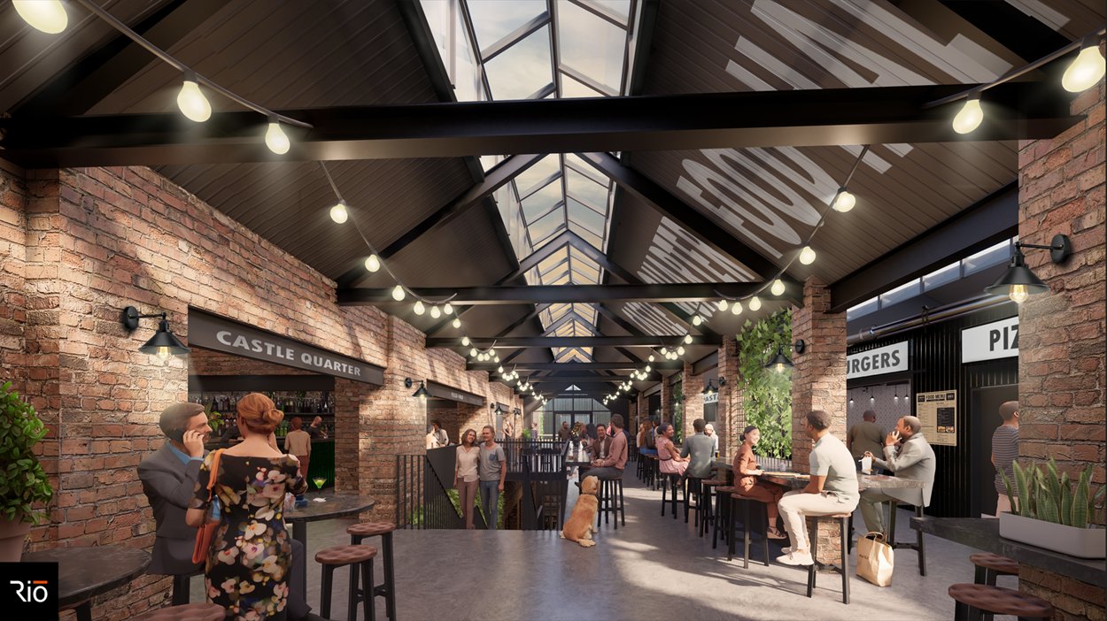 Cardiff foodhall First Floor Internal CGI - banner