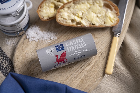 Castle Dairies Welsh Butter with Halen Môn Sea Salt Crystals Now Available in M&S Stores Across Wales!