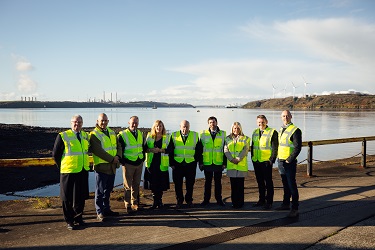Chair of the Celtic Freeport bid consortium Roger Maggs MBE was taken on a tour of multiple sites across the Port of Milford Haven and heard how the Milford Haven Waterway could play WEB