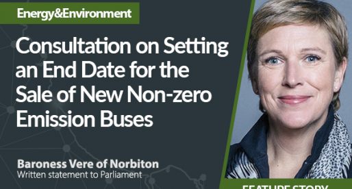 Consultation on Setting an End Date for the Sale of New Non-zero Emission Buses