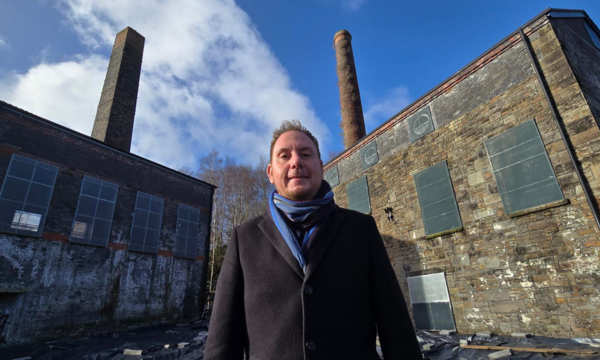 Council leader Rob Stewart at the Vivian and Musgrave Engine Houses. Pic Swansea Council