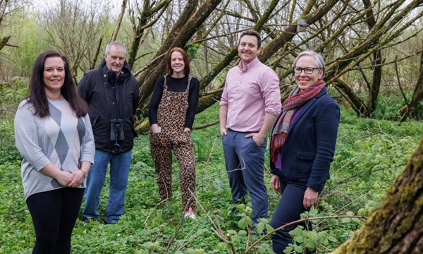 Cwmbach Community Wetlands Ltd, Cynon Taf Community Housing Group, Down to Zero and MS Vikki Howells at Cwmbach Wetlands and Woodlands, Credit Down to Zero