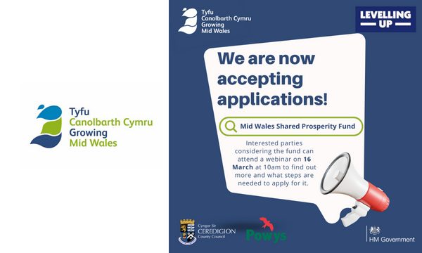 Open Call for Mid Wales Shared Prosperity Fund Applicants