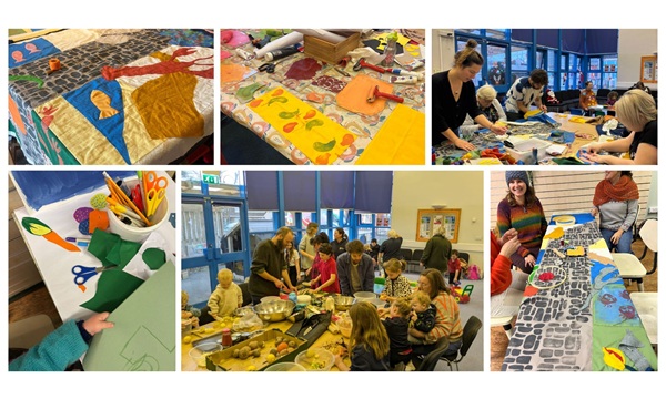 Gweithdy Baner Cymunedol Community Banner Workshop