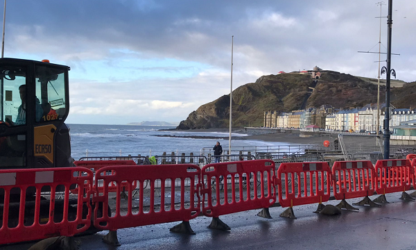Improvements Underway for the Prom in Aberystwyth