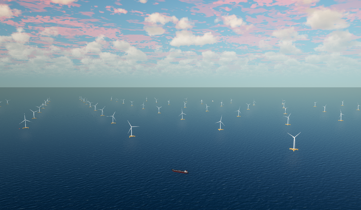 Indicative model of an offshore array