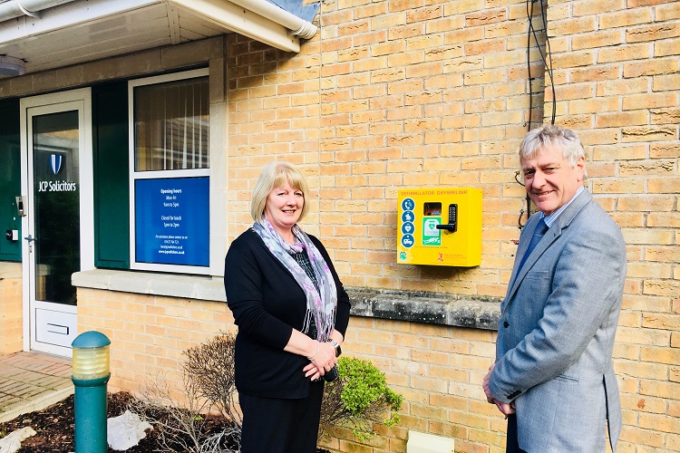 Welsh law Firm Installs its First Defibrillator in Haverfordwest