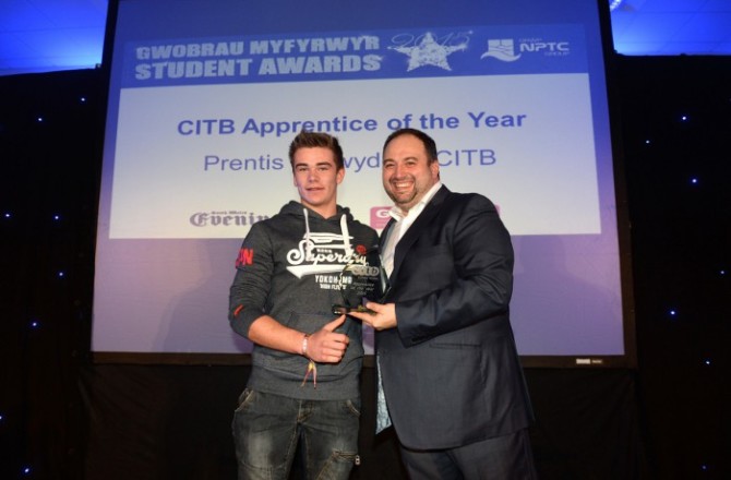 Promising Swansea Plumber Scoops Apprentice of the Year Award