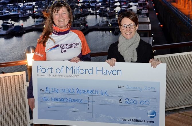 Milford Waterfront Contributes to 4 Year Long UK Walk for Charity