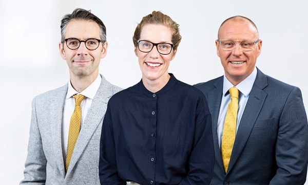 L-R Cem Kosaner Sophie White Grant Swan