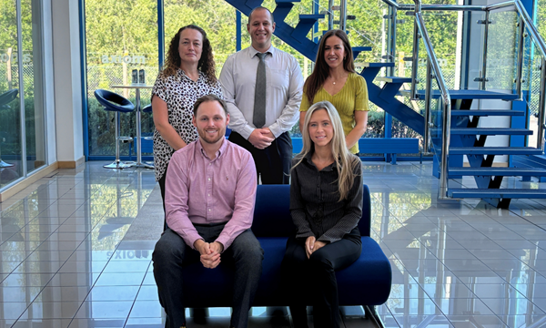 (Left to Right) Standing - Christine Burrows, Richard Nathaniel, Zoe Williams Seated - Zac Lenton-Johnson and Amber Heard