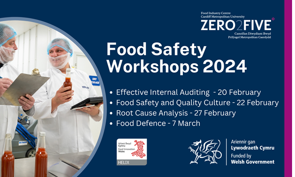 ZERO2FIVE Food Industry Centre to Host Food Safety Workshops for Welsh ...