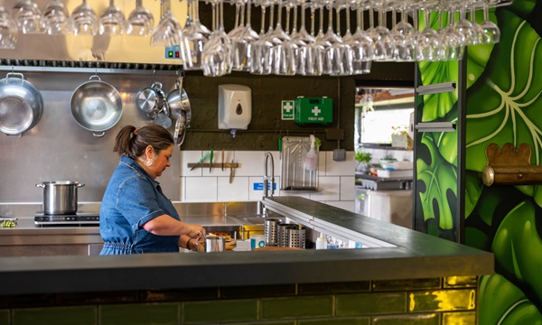 Michelle in the kitchen