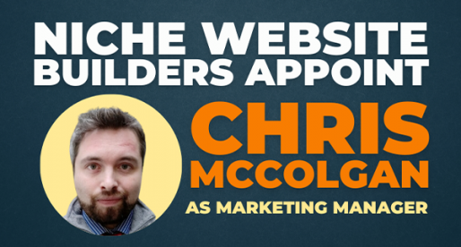 Niche Website Builders Appoint Chris McColgan as Marketing Manager