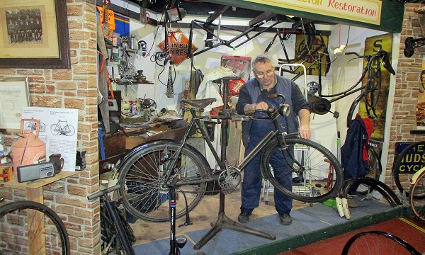 National Cycle Museum Visitors can now Watch Bicycles being Repaired
