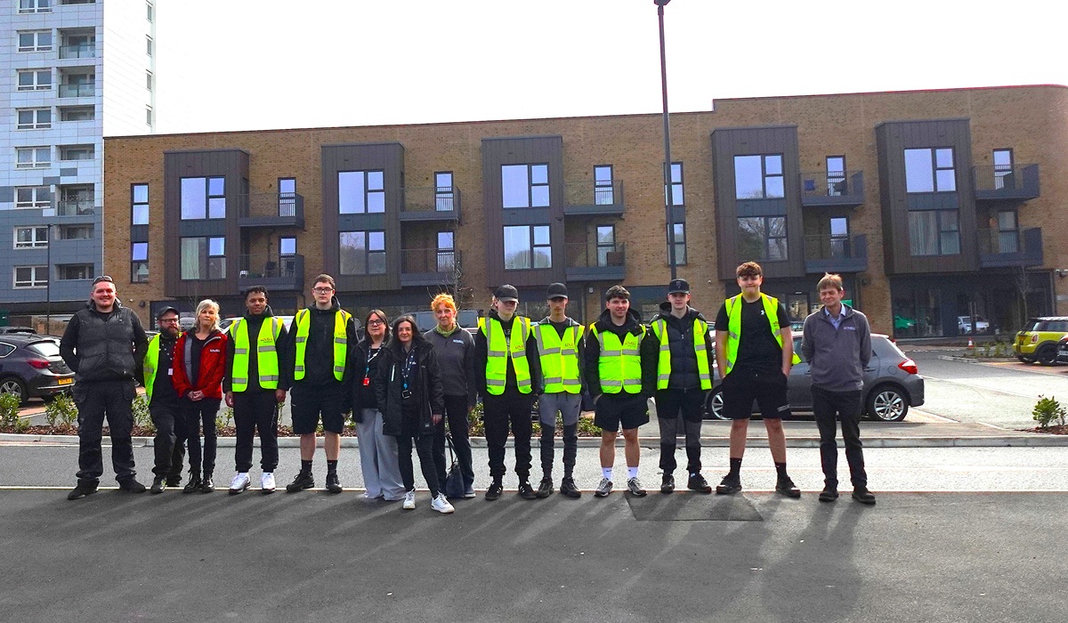 Newport Youth Academy visit to Ringland Regeneration