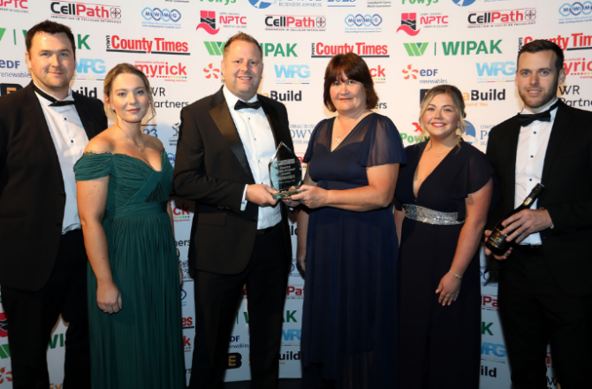 Construction Company Wins Powys Award for Prioritising Staff Training