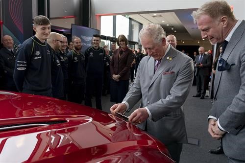 Prince Charles Visits Aston Martin’s New St Athan Plant