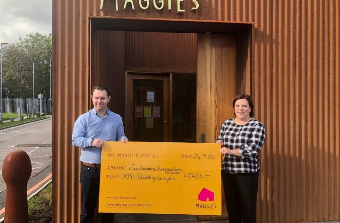RPA Quantity Surveyors Embrace Virtual Fundraising with Maggie’s Cancer Centre, Cardiff