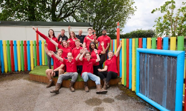 Outdoor Area at Flintshire Village School gets a Makeover Thanks to Graduates