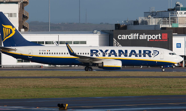 Ryanair to Offer More Flights Through Cardiff Next Year