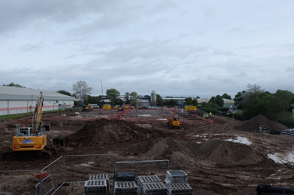 Construction Progressing Quickly on New Development Sites at Wrexham Industrial Estate