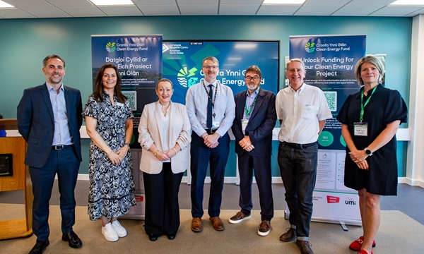 Speakers at the launch of the North Wales Clean Energy Fund