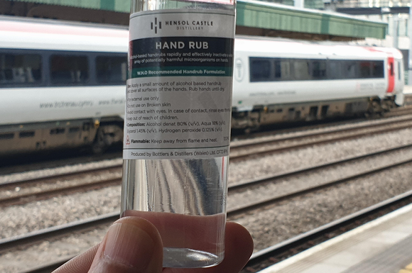 Welsh Distillery Provides Hand Sanitiser for Transport for Wales