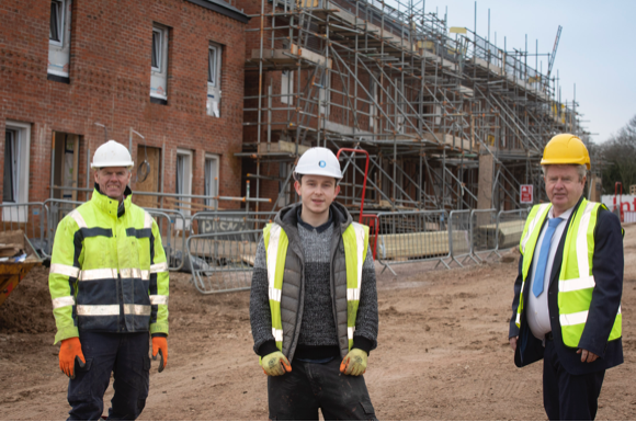 Kieran Gets Employment Chance on First Council Housing Project for 30 Years