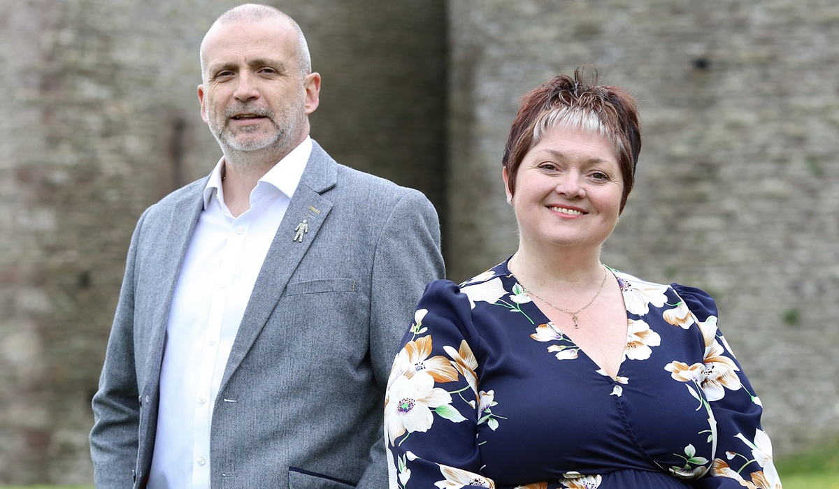 The Hospital@Home team, Steve Carter (left) and Rebecca Williams (right)