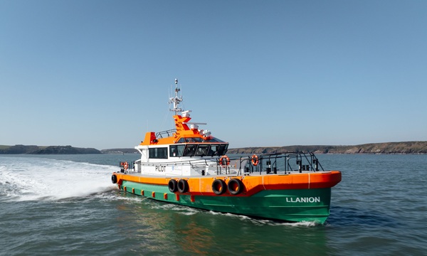 The Port of Milford Haven’s new 22-metre pilot vessel Llanion