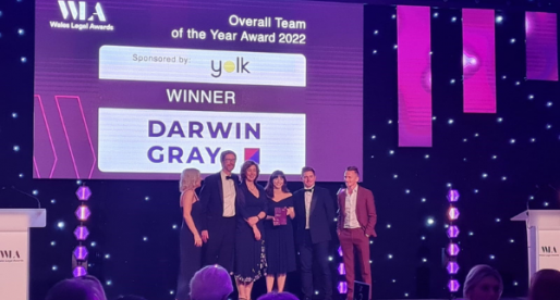 Double Award Success for Darwin Gray at Wales Legal Awards 2022